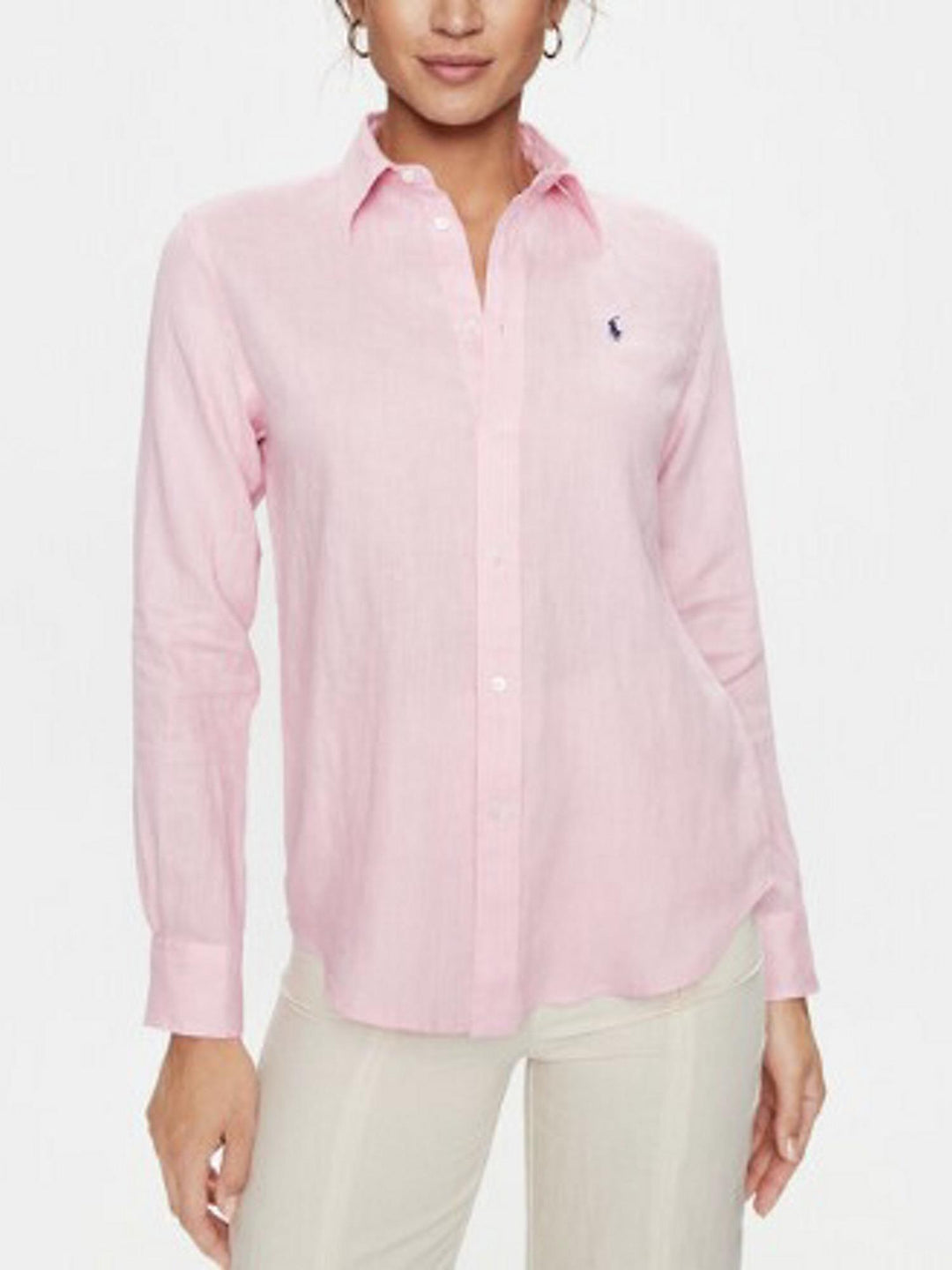 Classic fit linen shirt