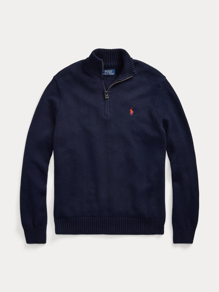 Cotton quarter zip