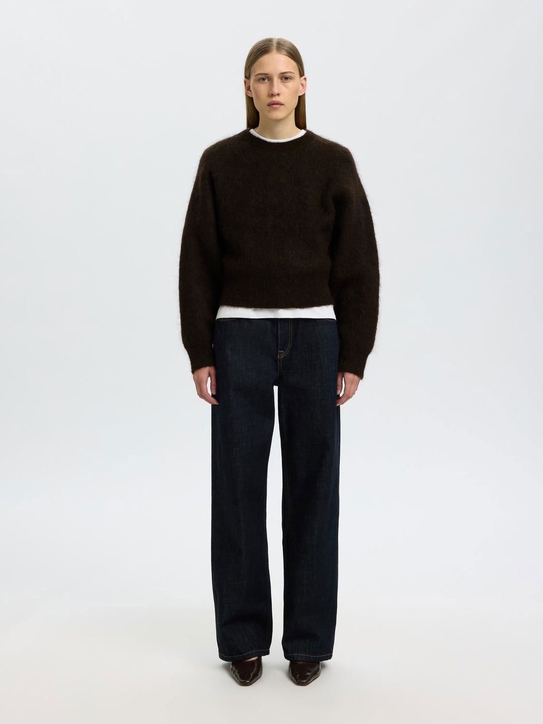 Slwmira Ls Knit Short O-Neck Noos