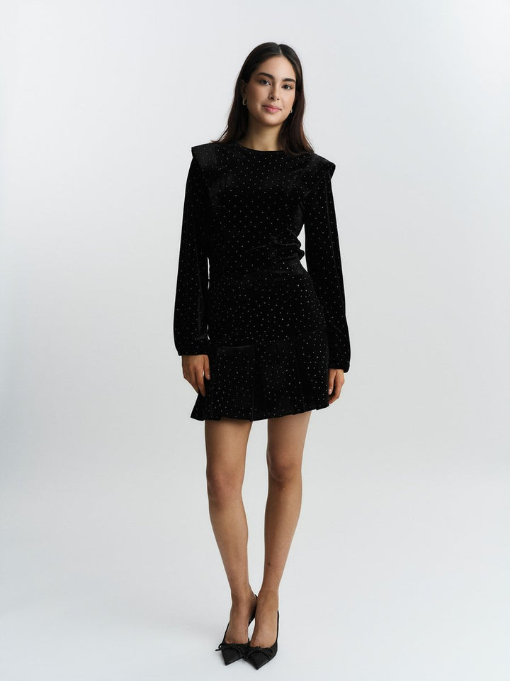 Kendra Stud Velour Blouse