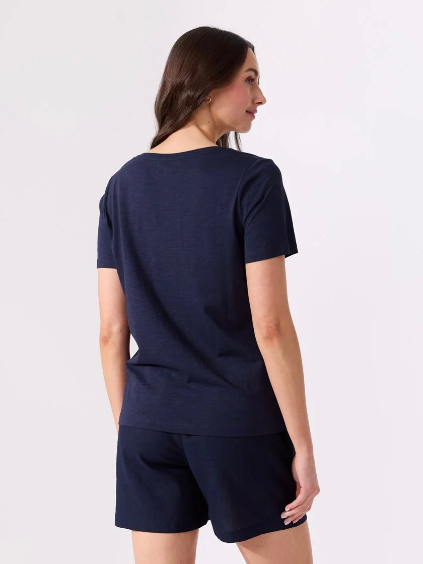 Ava V-Hals T-Skjorte