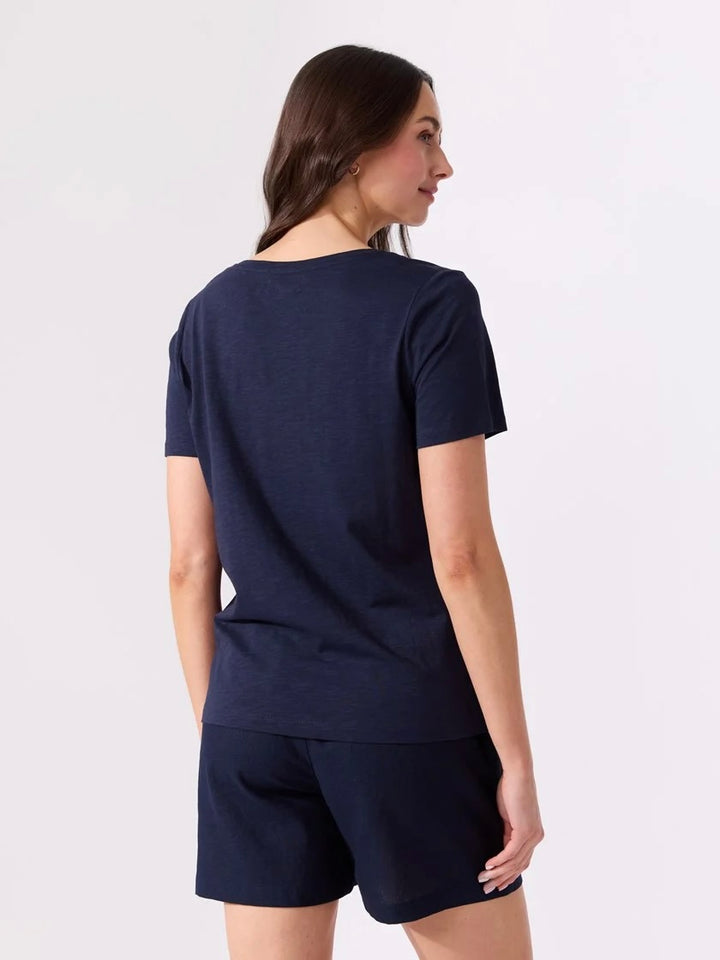 Ava V-Hals T-Skjorte