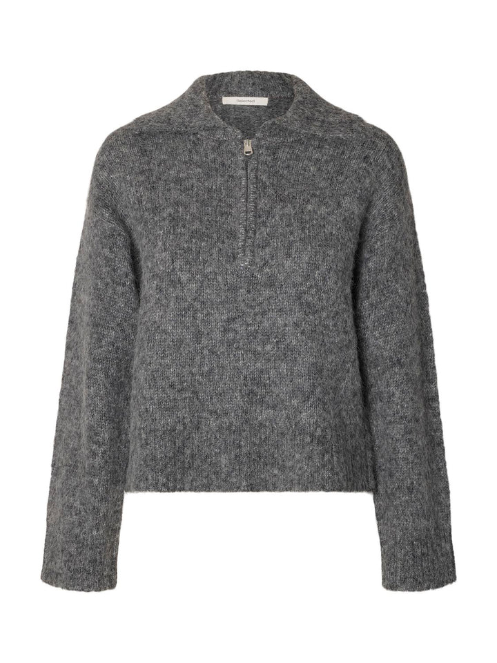 Slwanjuli Ls Knit Half Zip