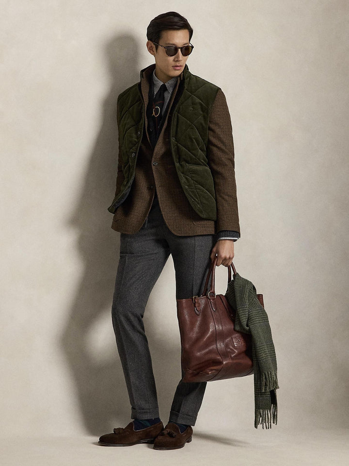 Quilted corduroy vest