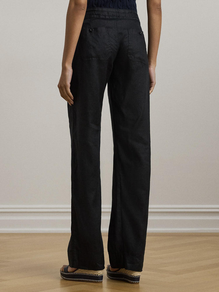 Wide leg linen pant