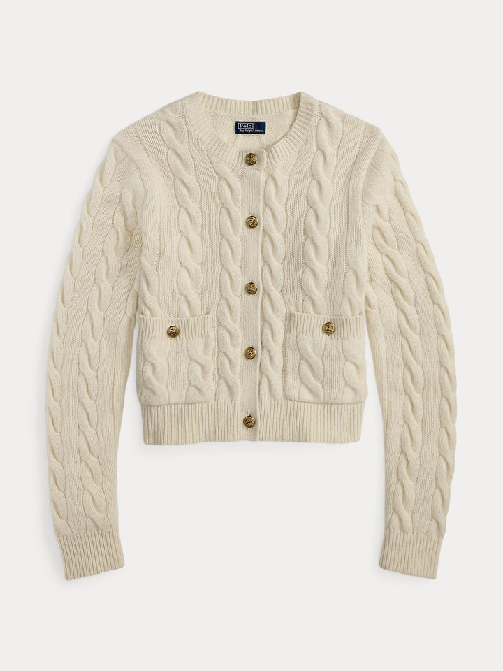 Cable Wool Casmere Cardigan