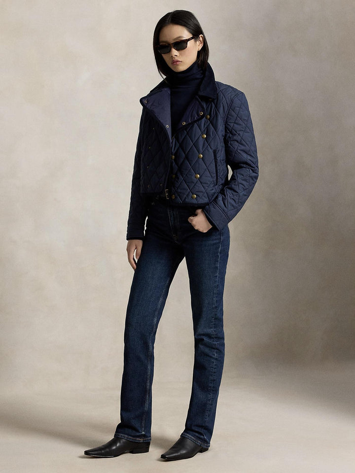Double breasted quilted jacket