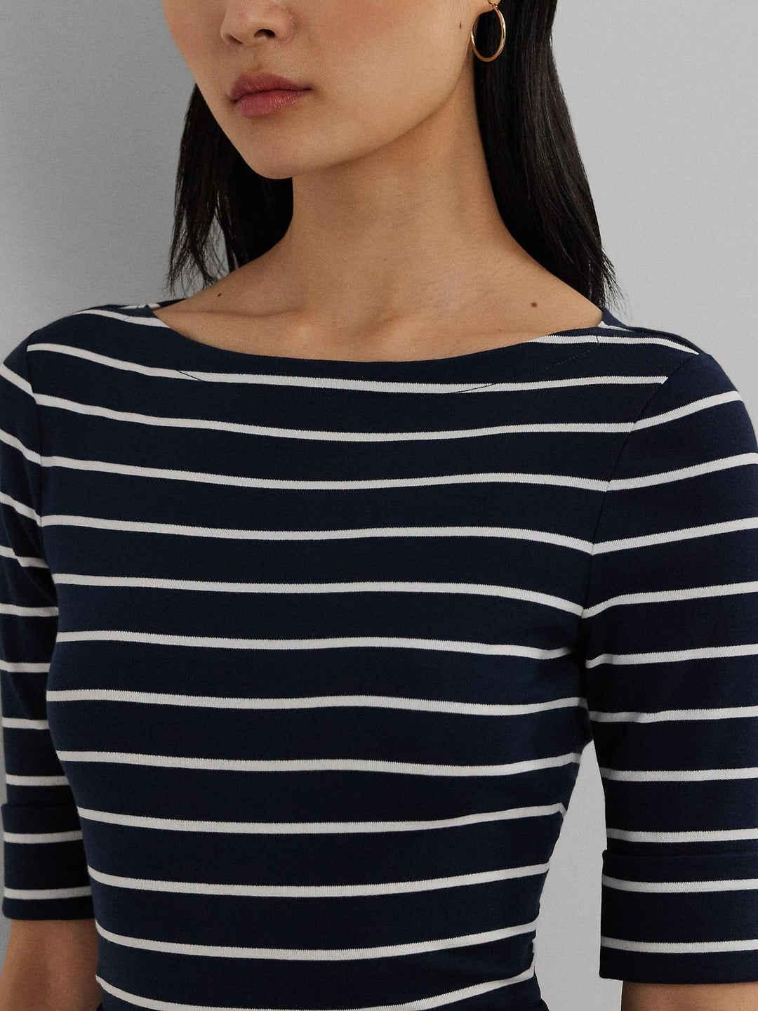 Judy striped boatneck top