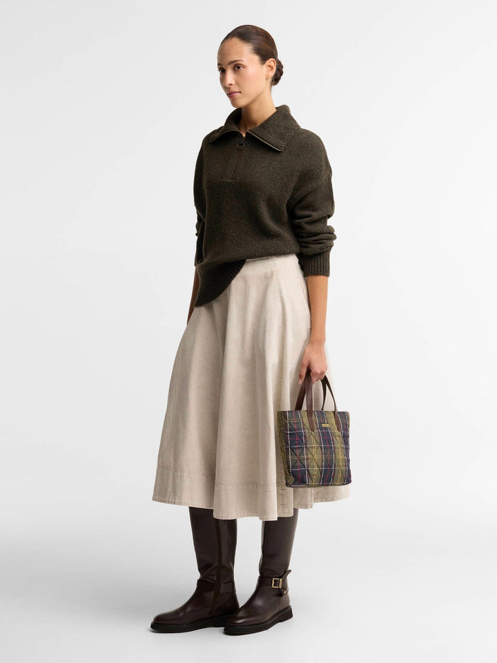 Barbour Lavensdale Half Zip Fleck Knitted Jumper