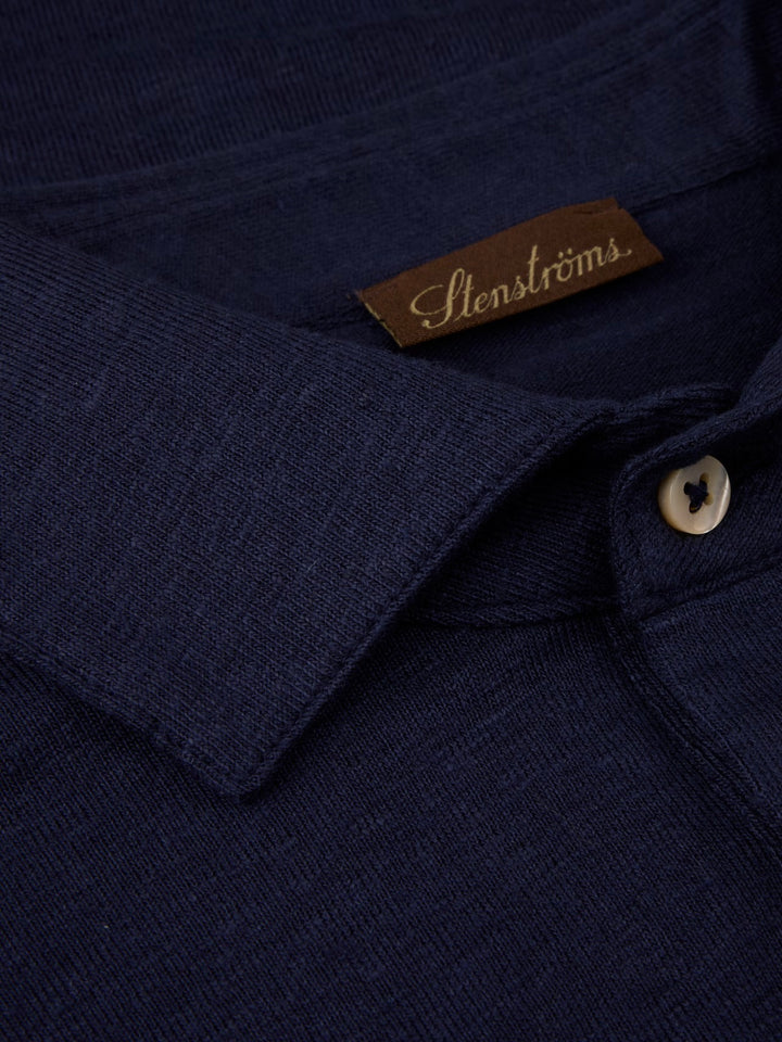 Polo shirt linen stretch