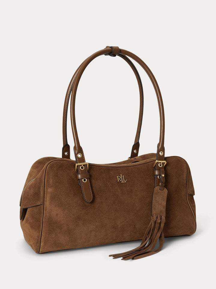 SUEDE LARGE MARCY ZIP SATCHEL