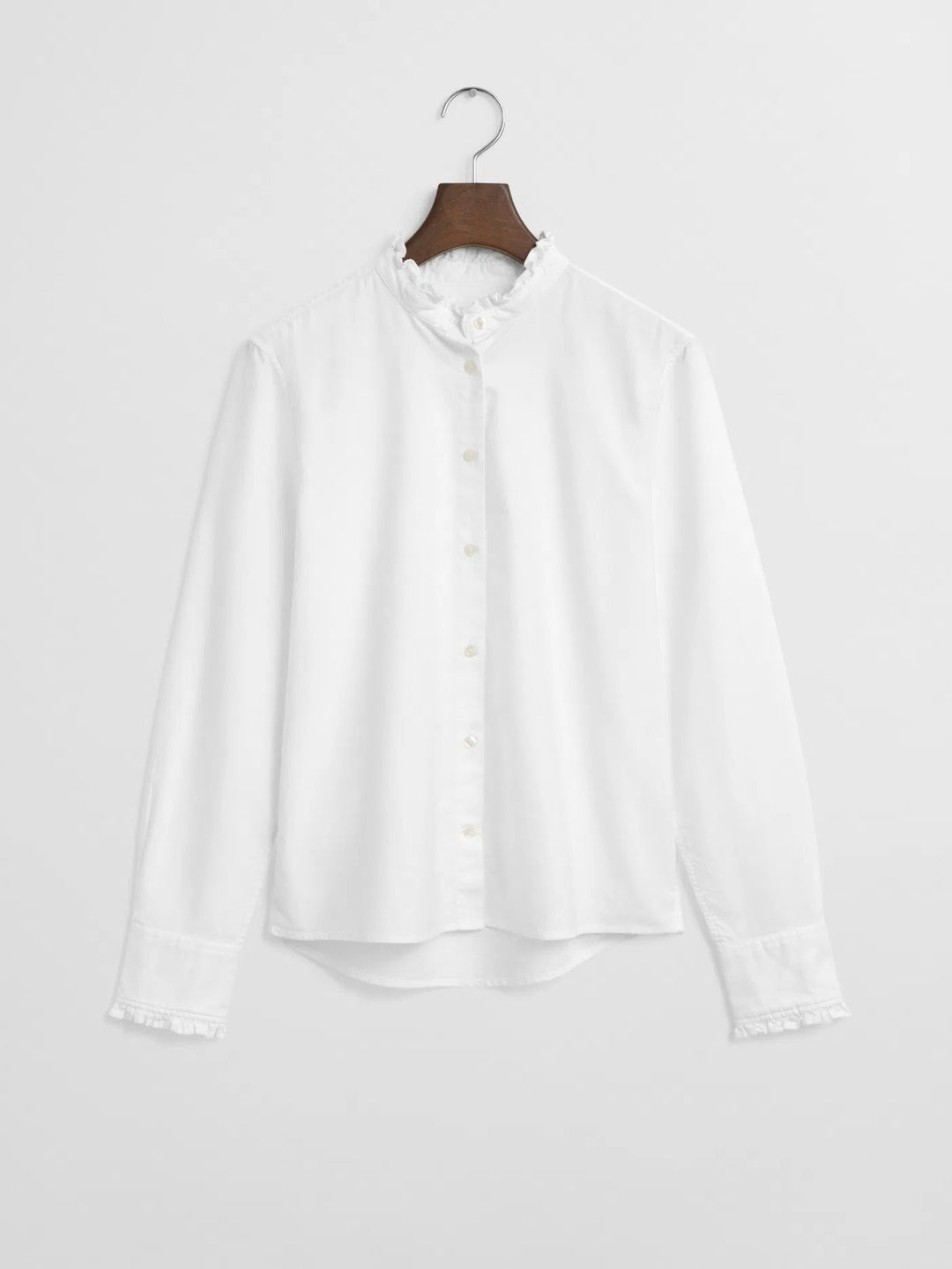 Reg classic oxford frill blouse