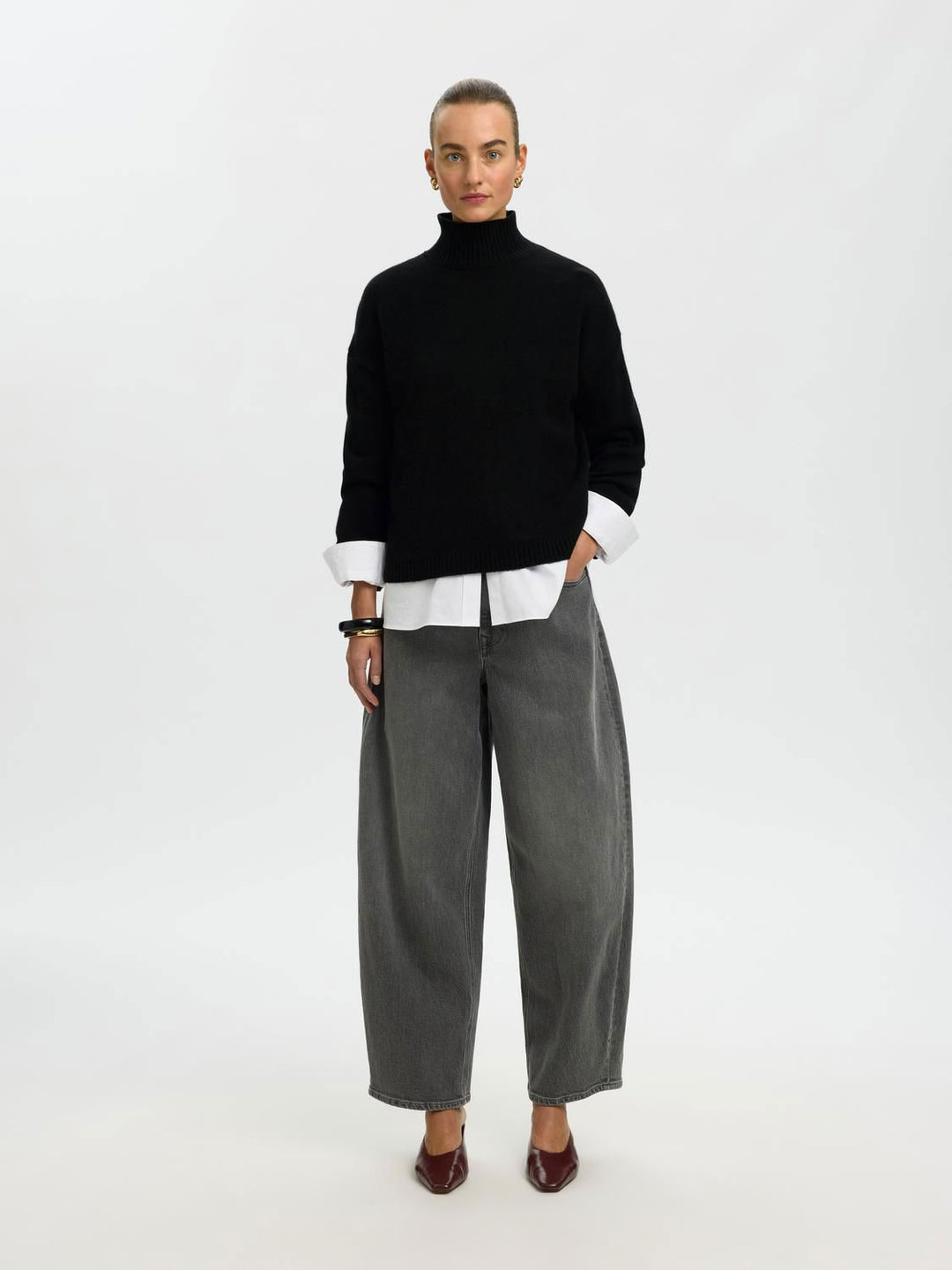 Slwcille Cashmere Blend High Neck Noos