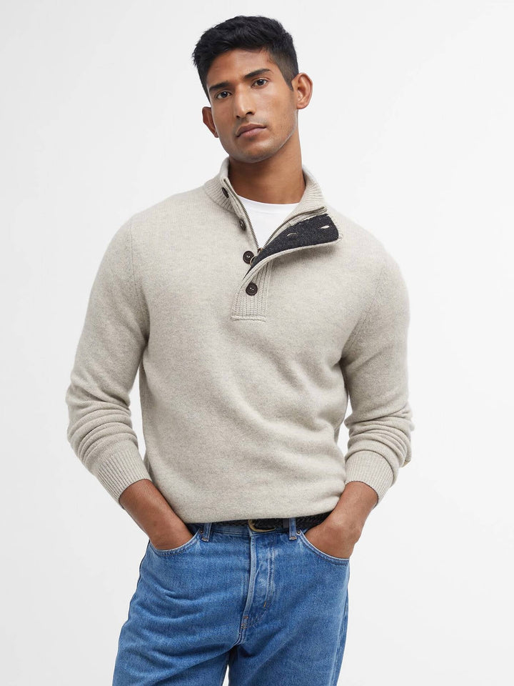 Barbour Essent Patch Half Zip Knitted Jumper