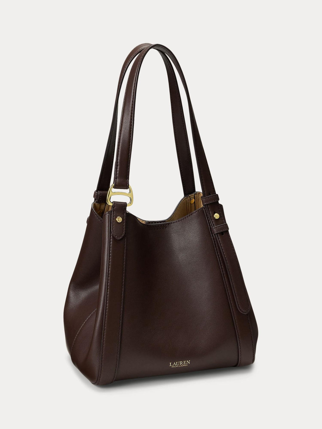 Leather small tote bag