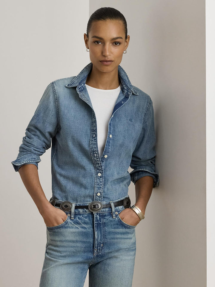 Classic fit denim shirt