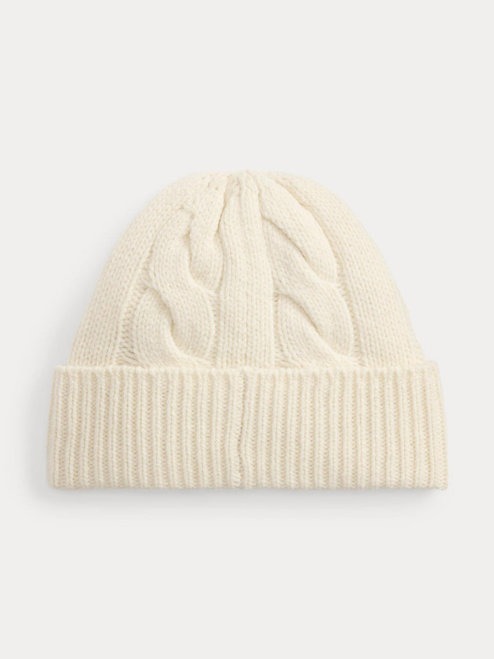 Polo bear cable wool beanie