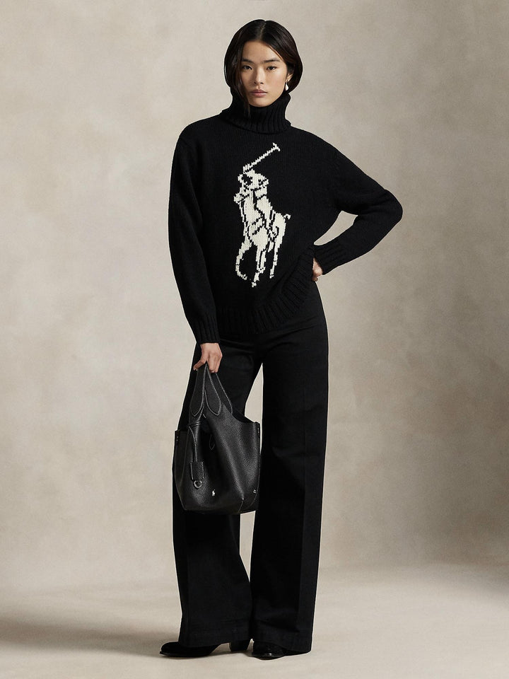 Big pony wool turtleneck