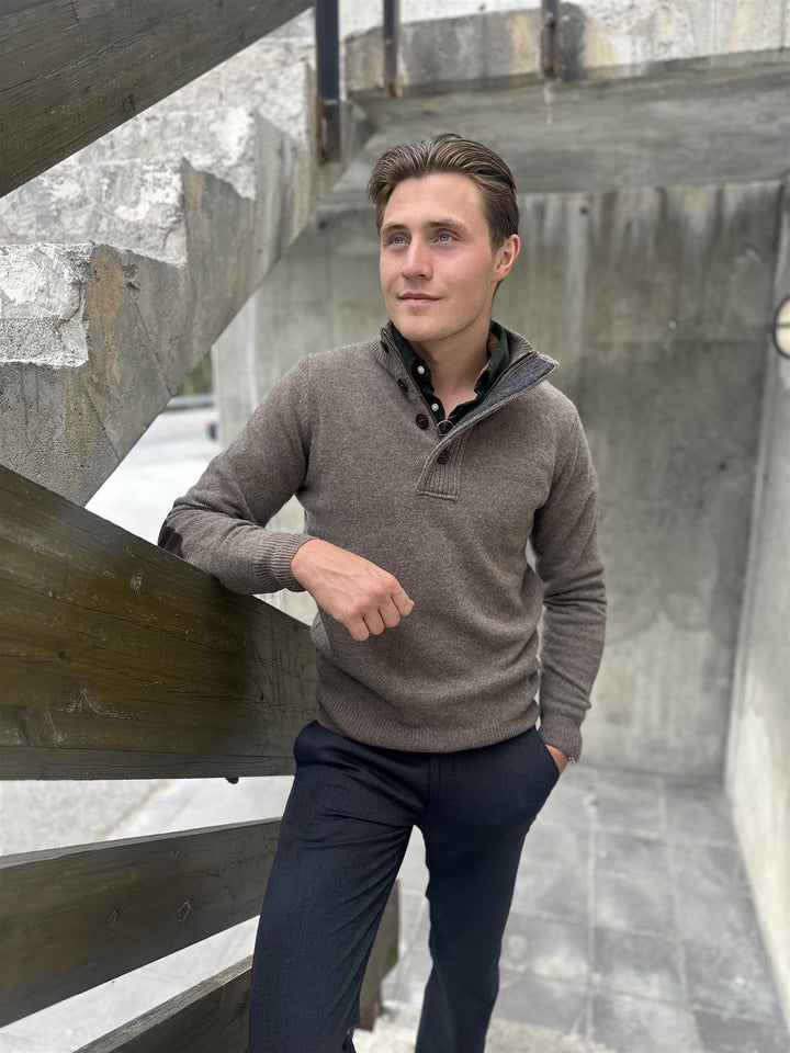 Essential elbow patch jumper