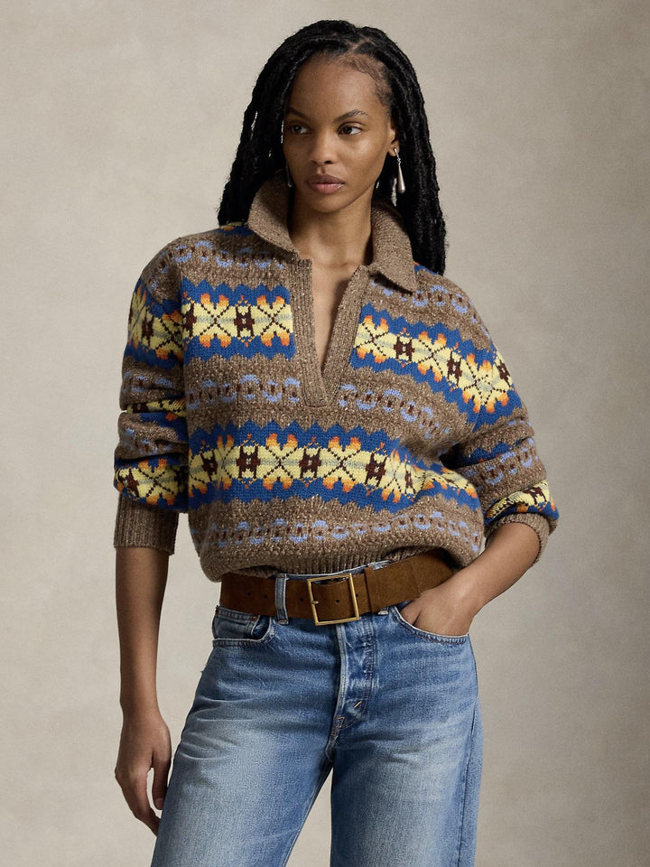 Fair Isle Wool Blend Sweater