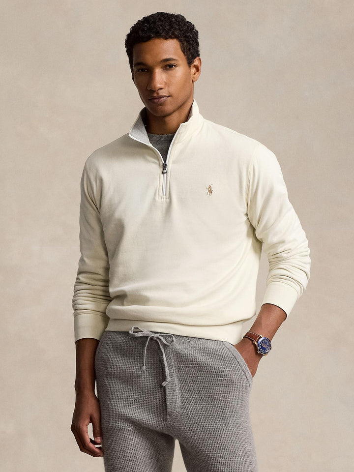 Luxury Jersey Zip Pullover