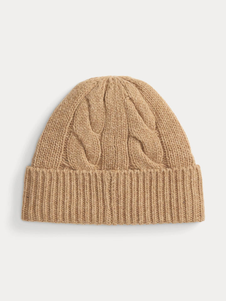 Polo Bear Cable Wool Blend Hat