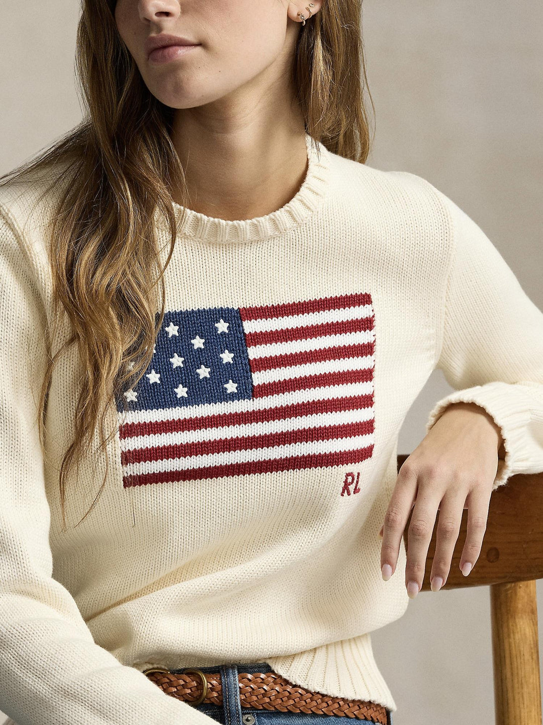 Flag Crewneck Sweater