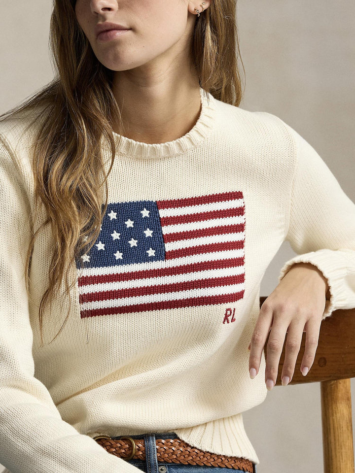 Flag Crewneck Sweater