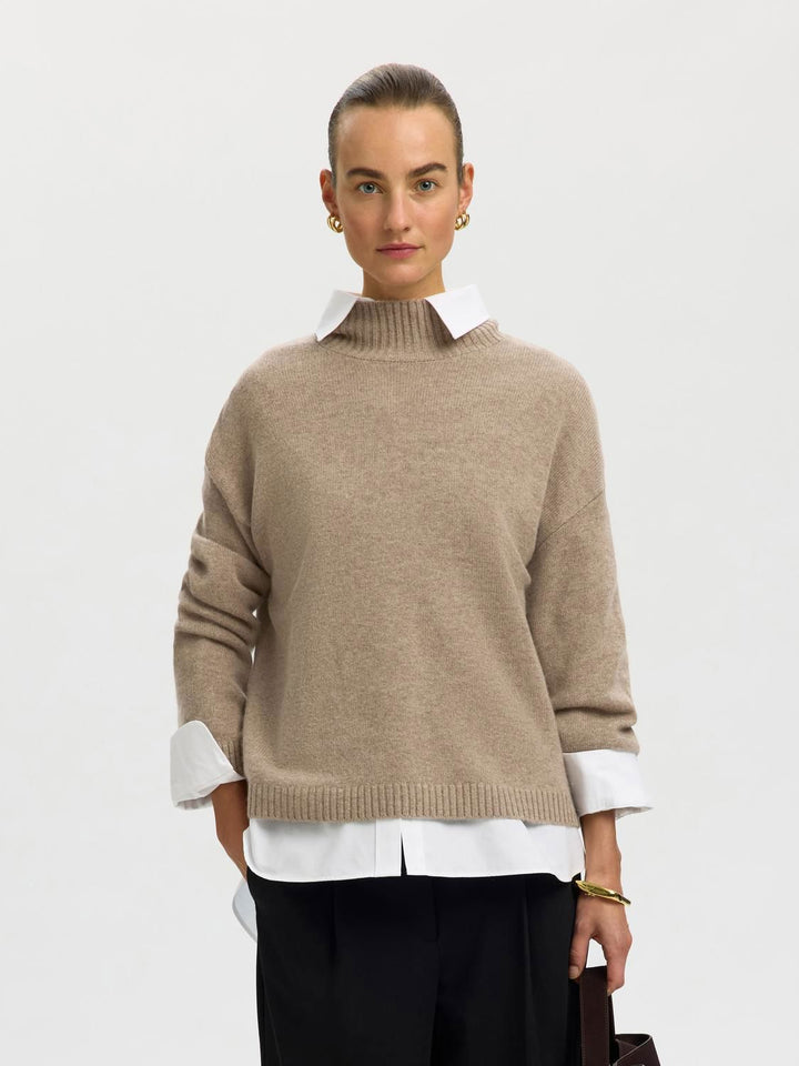 Slwcille Cashmere Blend High Neck Noos