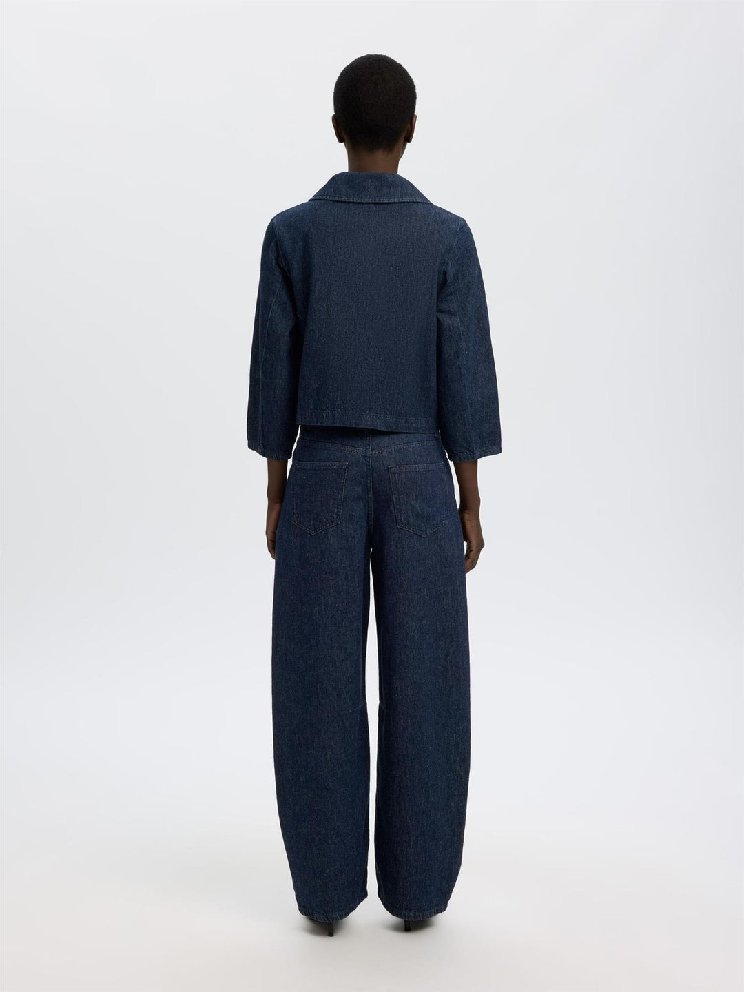 Slfrelaxed Hanny 3/4 Denim Jacket