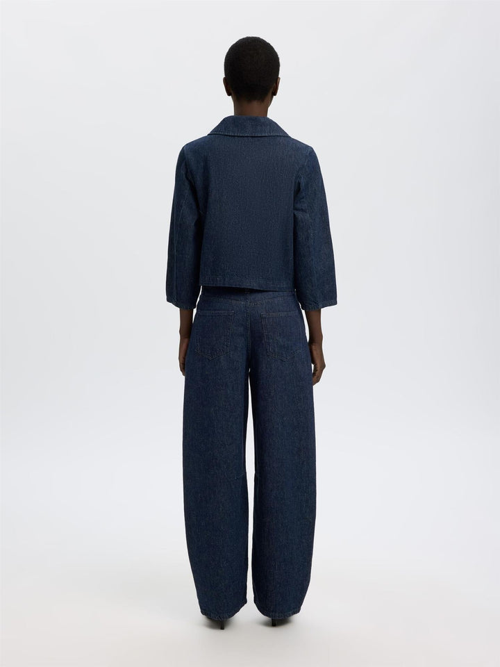 Slfrelaxed Hanny 3/4 Denim Jacket