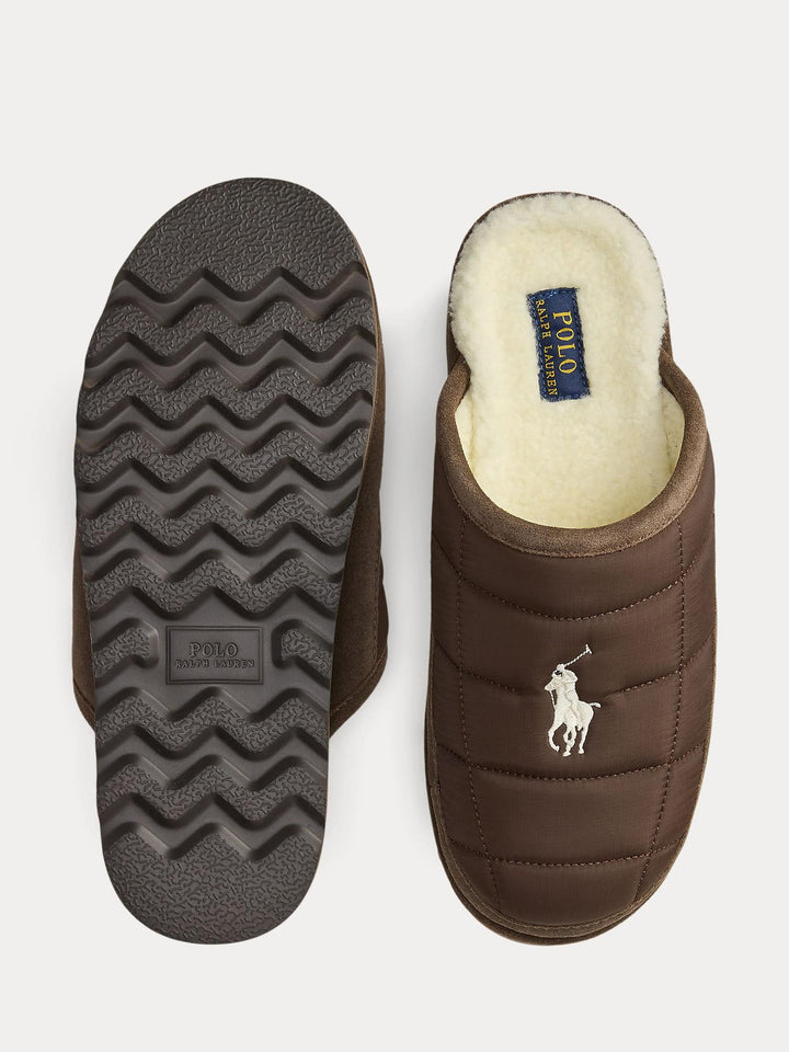 Reade Suede Trim Quilted Slipper