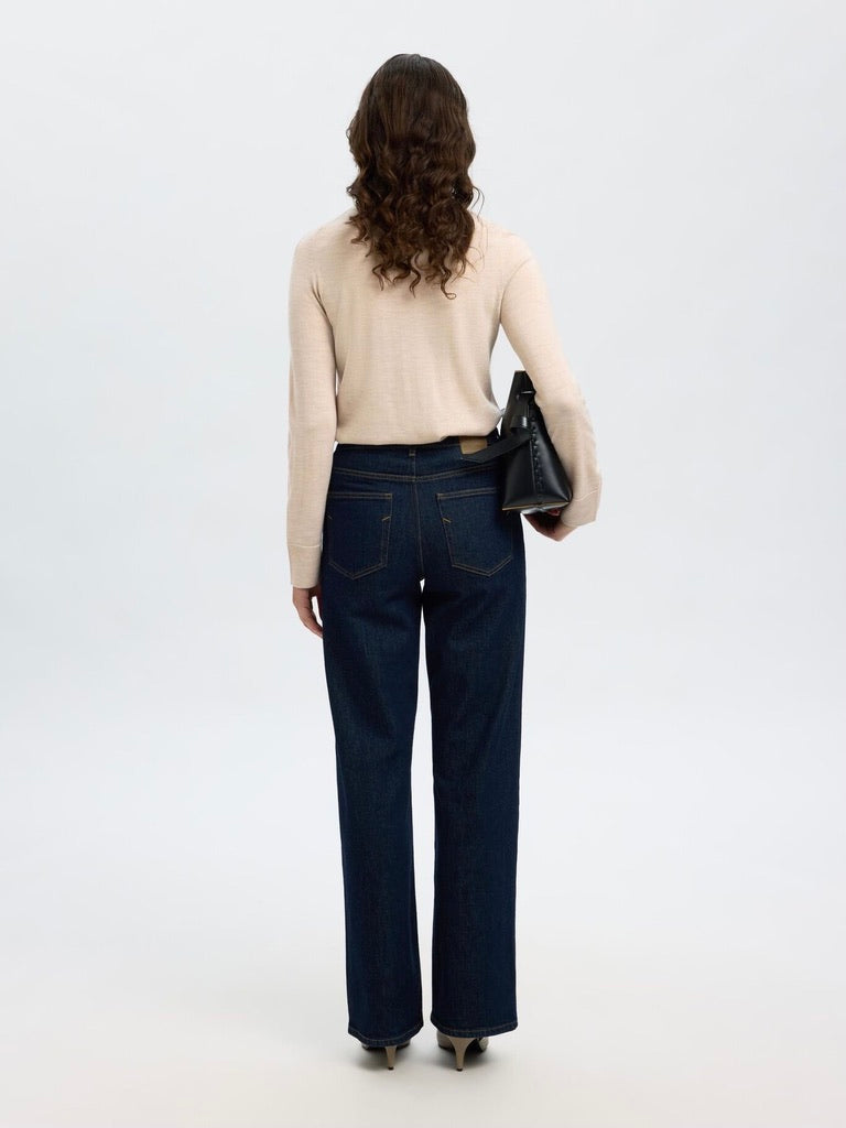 SLFThea LS knit merino collar neck