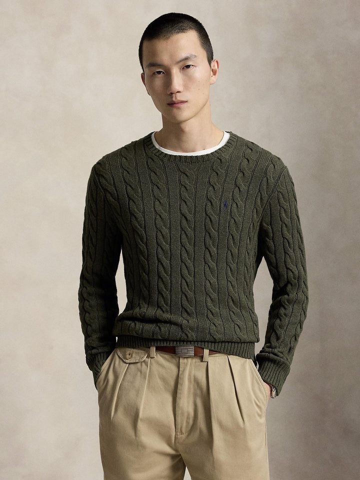 Cable Knit Cotton Sweater