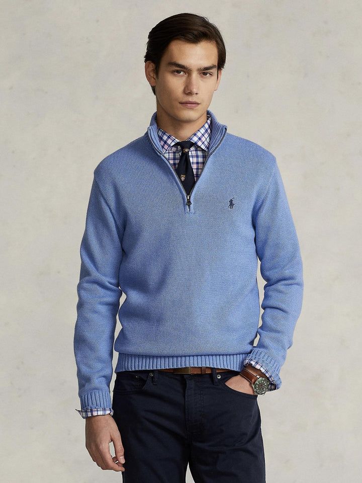 Cotton quarter zip