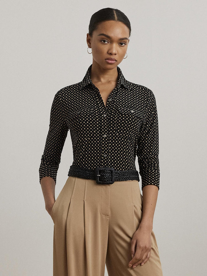 Geo-Print Jersey Shirt