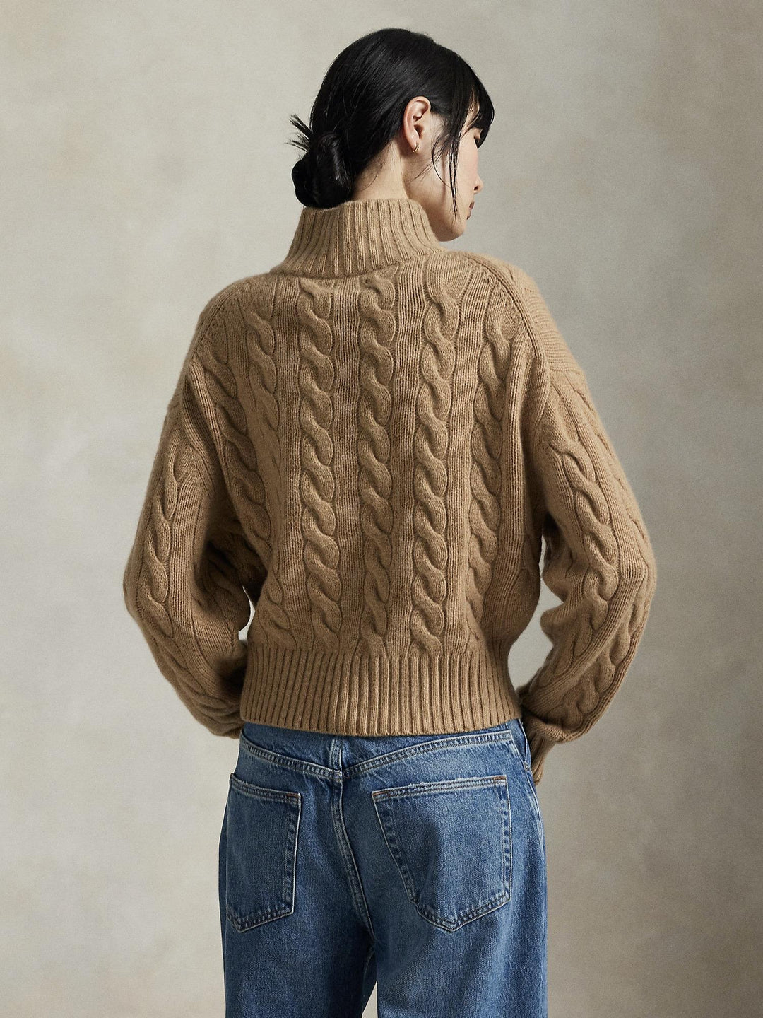 Cable Wool Casmere Crewneck