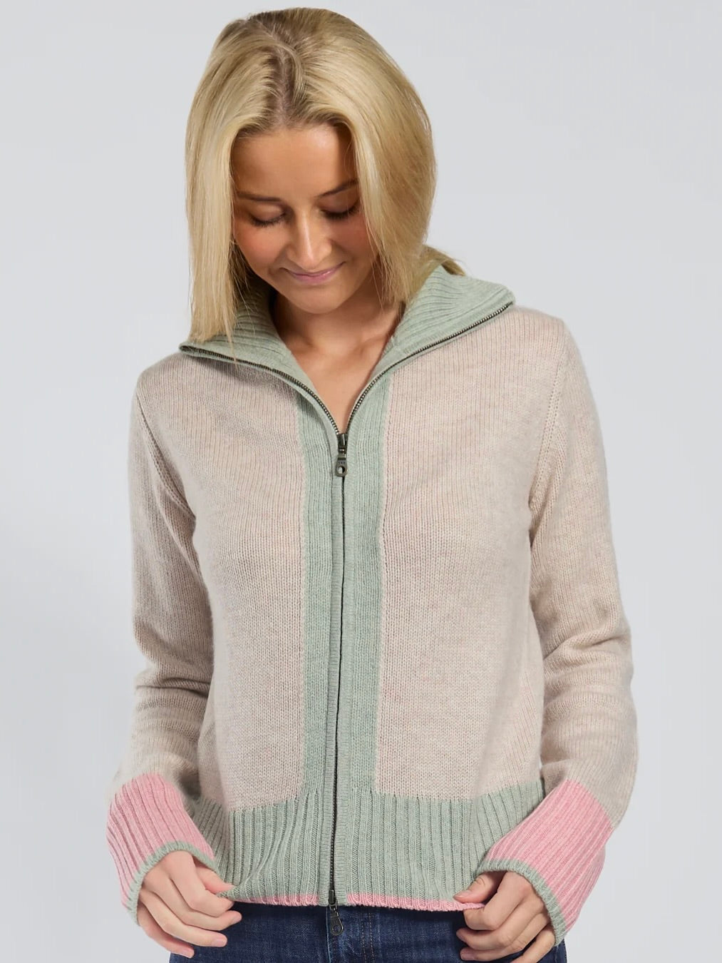 Contrast Cardigan