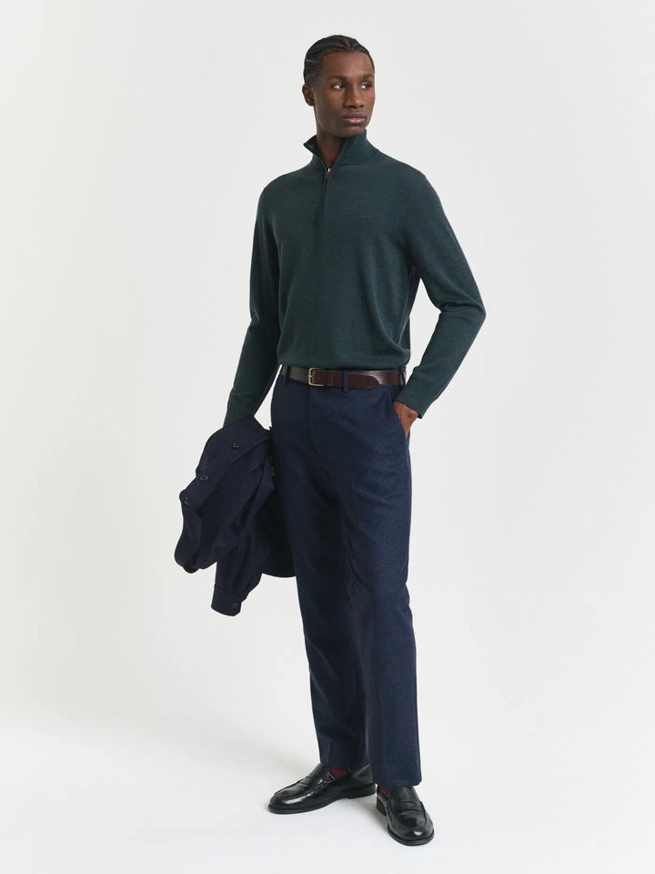 Extrafine Merino Wool Half Zip