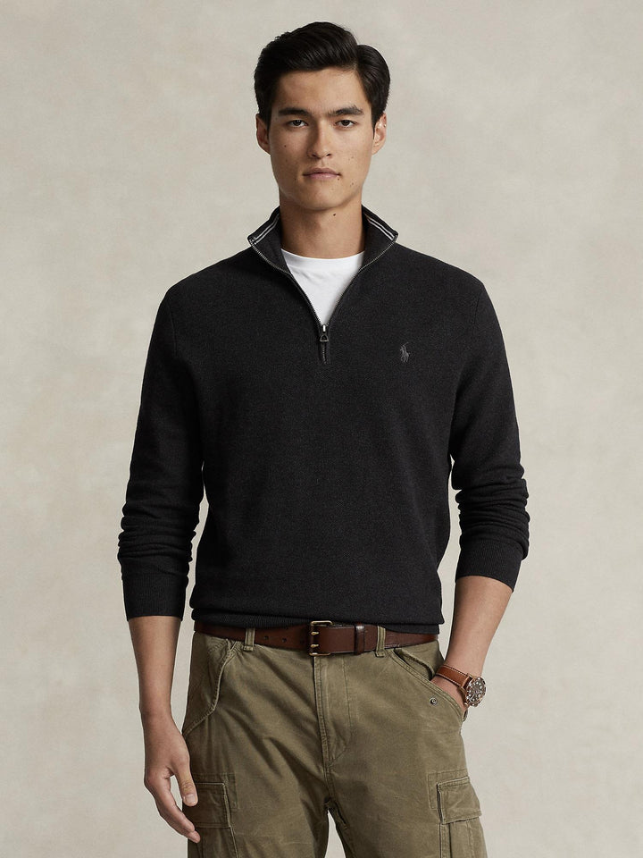 Knit Cotton Quarter Zip