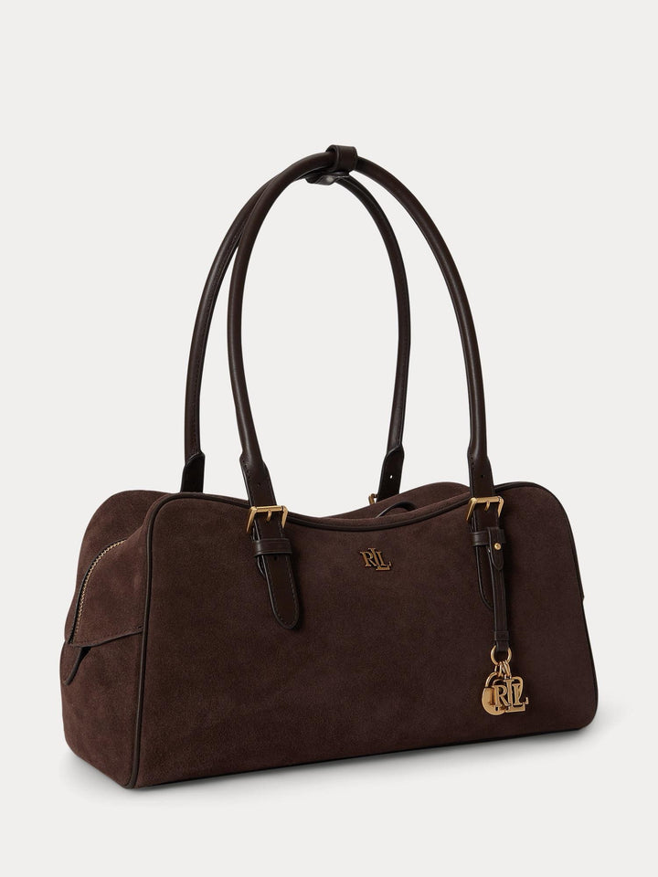 SUEDE LARGE MARCY ZIP SATCHEL