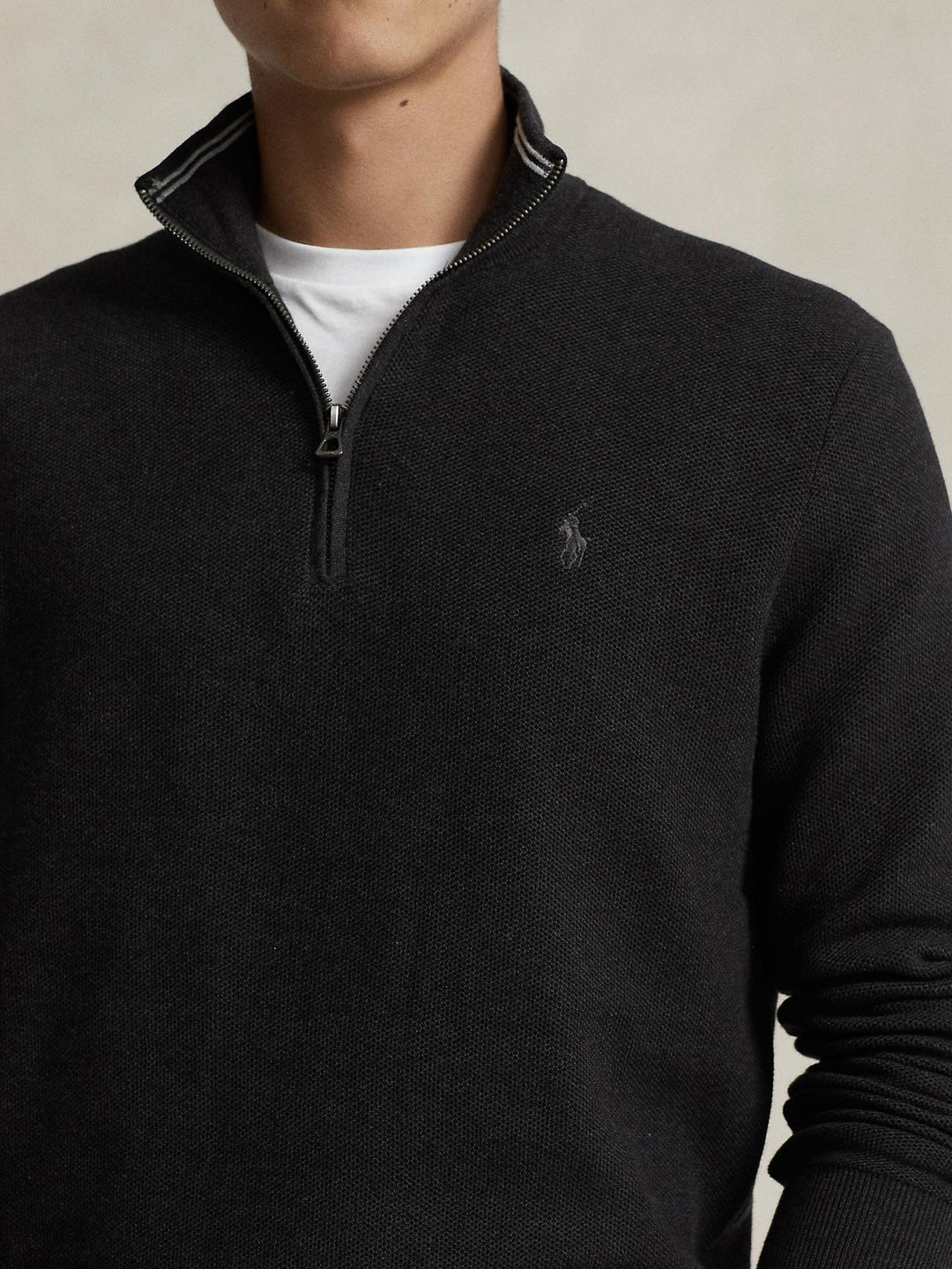 Knit Cotton Quarter Zip