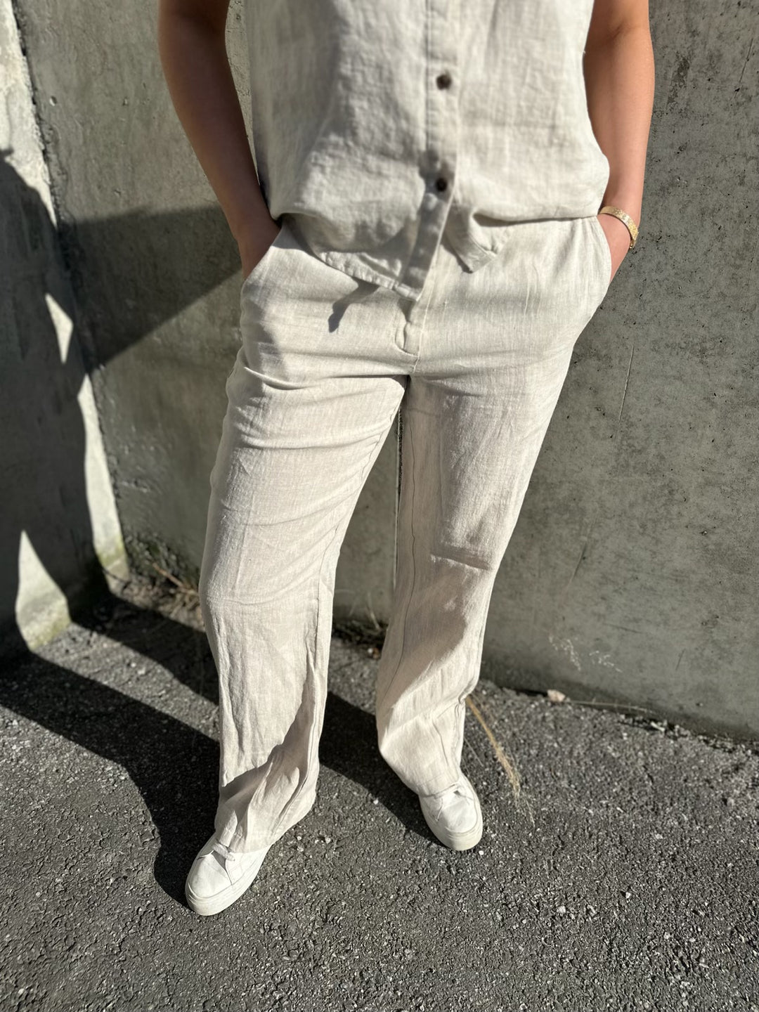 Classic linen pant