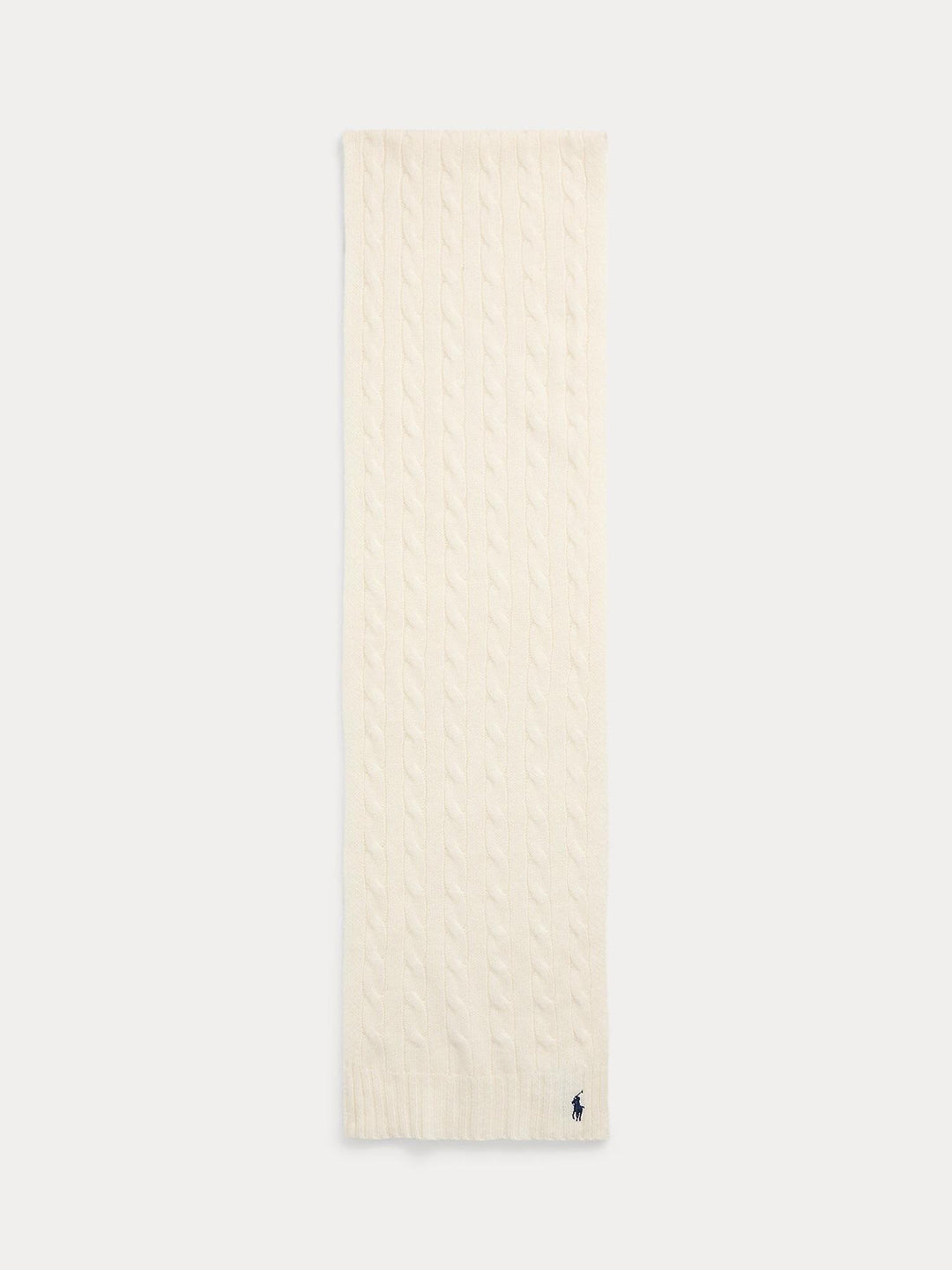 Cable Knit Wool Cashmere Scarf