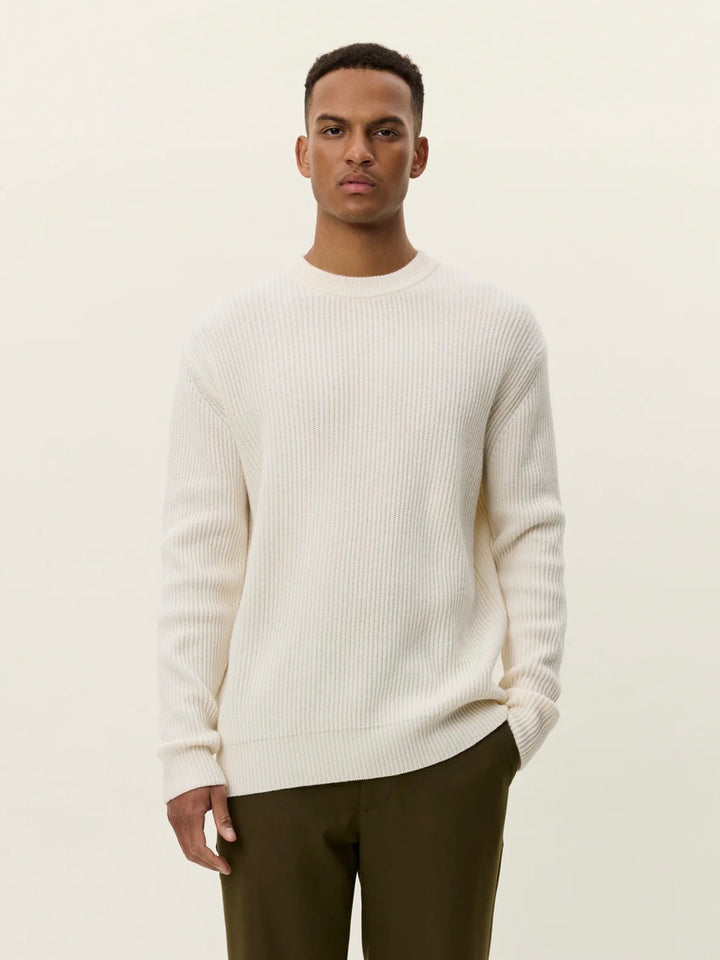 Eddie Wool Rib Crewneck Knit