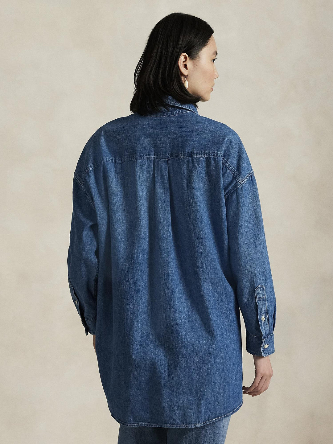 Oversize denim shirt