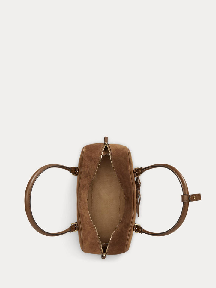 SUEDE LARGE MARCY ZIP SATCHEL