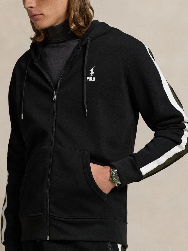 Double knit full zip hoodie