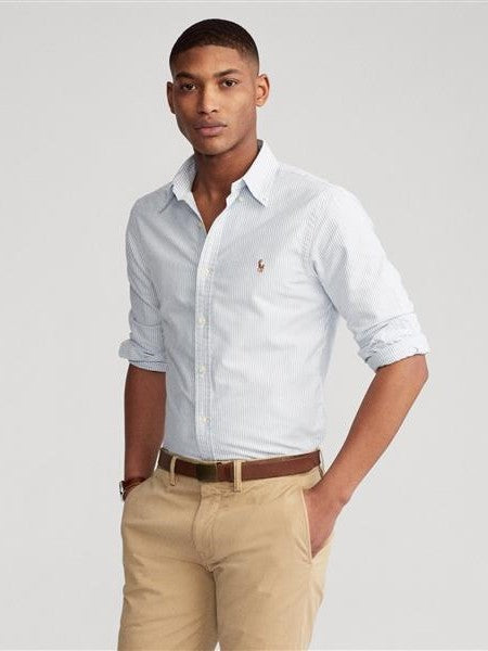 Slim fit oxford skjorte