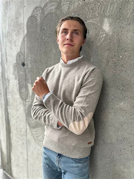 Essential Patch Crew Neck Sweater